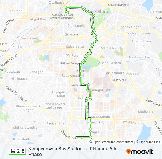 2-E bus Line Map