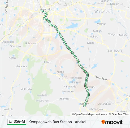356-M Bus Line Map