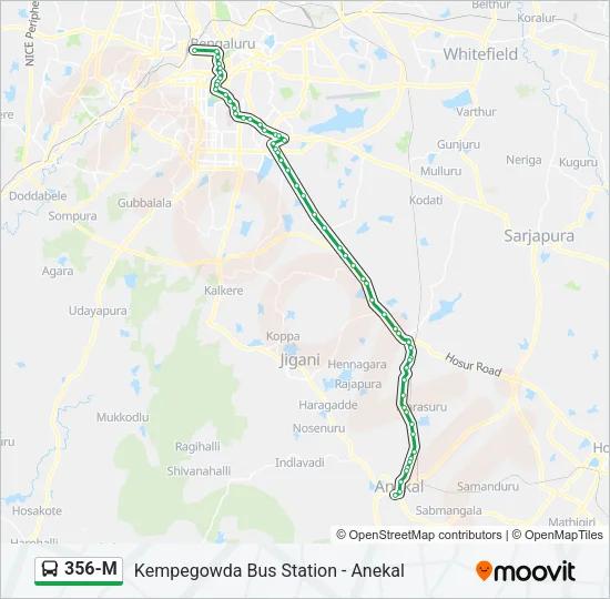 356-M Bus Line Map