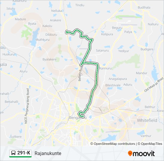 291k Route: Schedules, Stops & Maps - Rajanukunte (Updated)