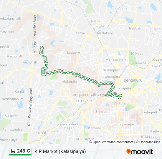 243-C Bus Line Map