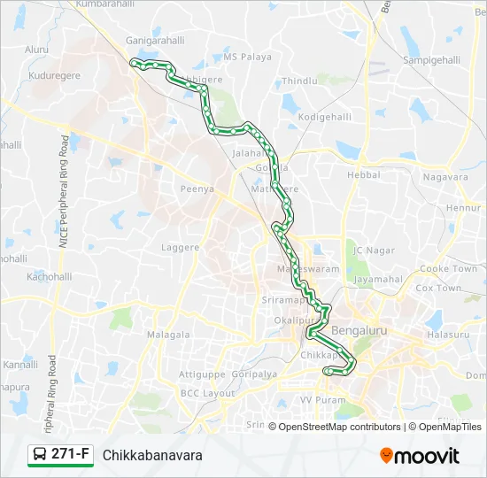 271-F Bus Line Map