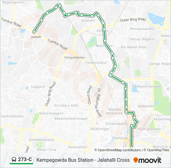 273-C Bus Line Map