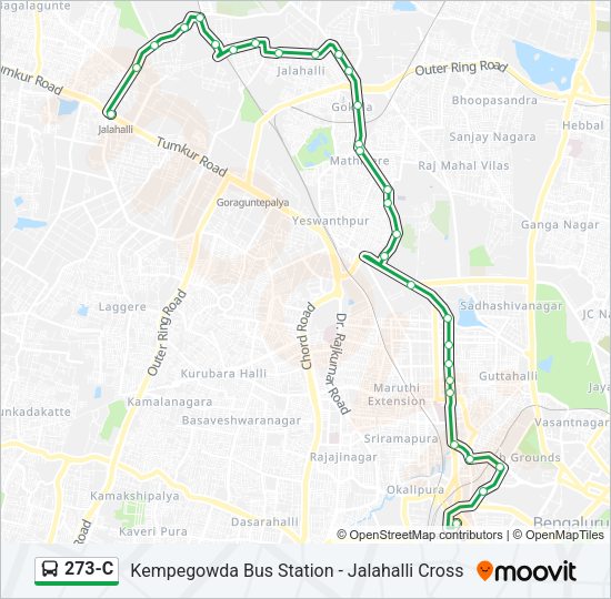 273-C Bus Line Map