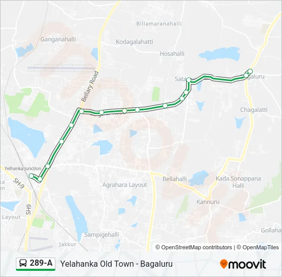 289-A Bus Line Map