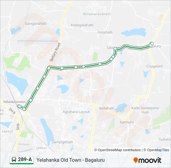 289-A Bus Line Map