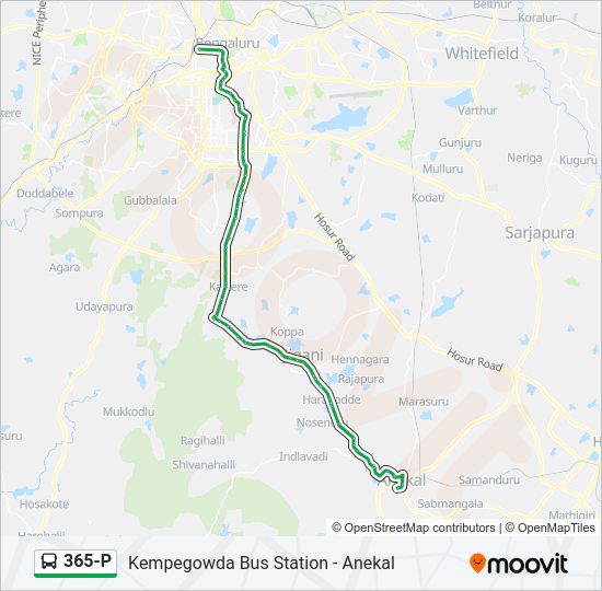 365-P bus Line Map