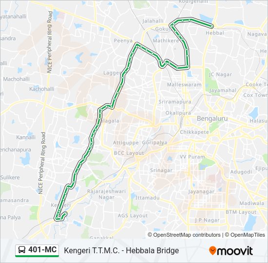401-MC Bus Line Map