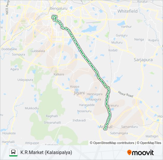 361-C FLYO Bus Line Map