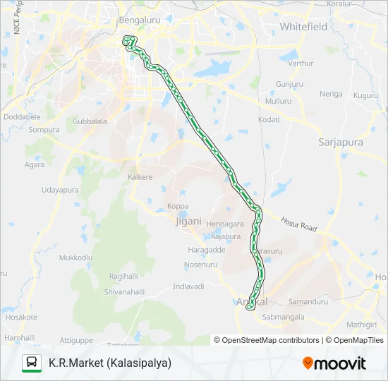 361-C FLYO Bus Line Map