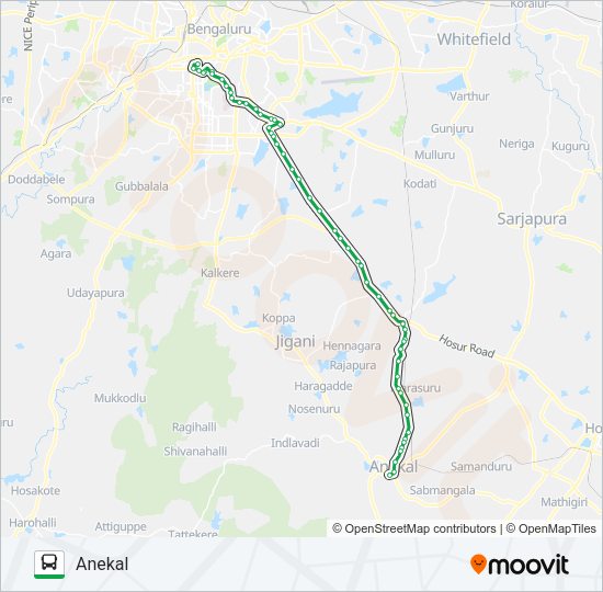 361-C FLYO Bus Line Map