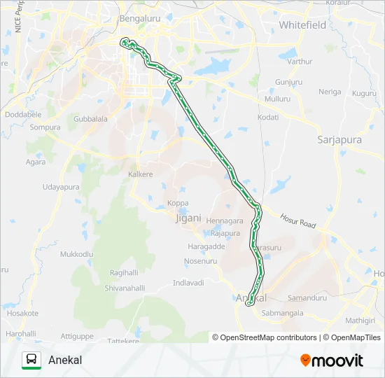 361-C FLYO Bus Line Map