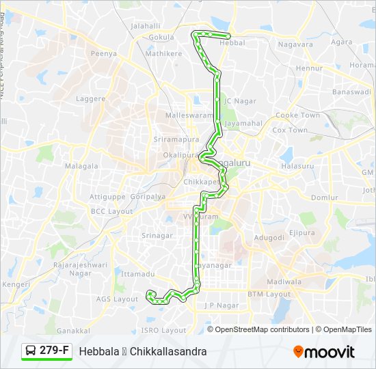 279-F bus Line Map