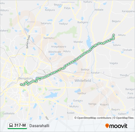 317-M bus Line Map