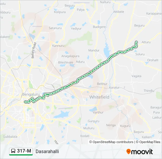 317-M Bus Line Map