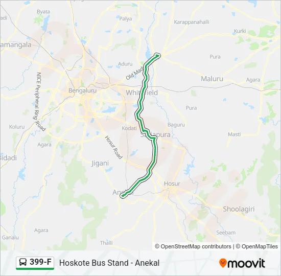 399-F Bus Line Map