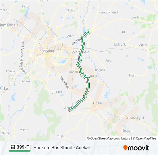 399-F Bus Line Map