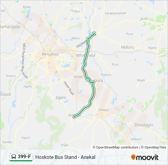 399-F Bus Line Map
