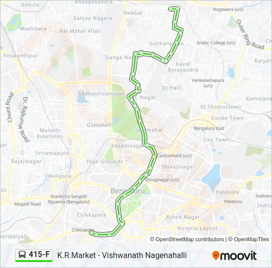 415-F Bus Line Map