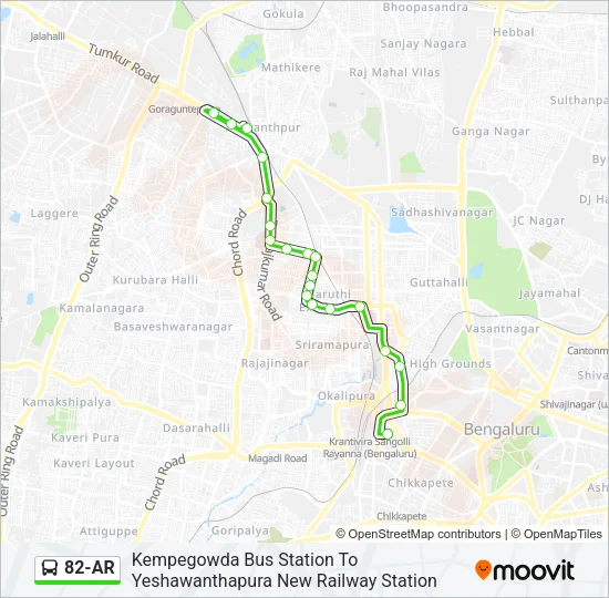 82-AR Bus Line Map
