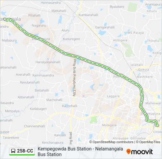 258-CC Bus Line Map