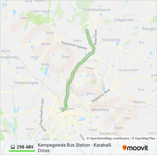 298-MH Bus Line Map