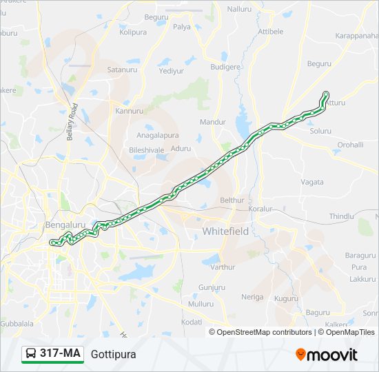 317-MA Bus Line Map