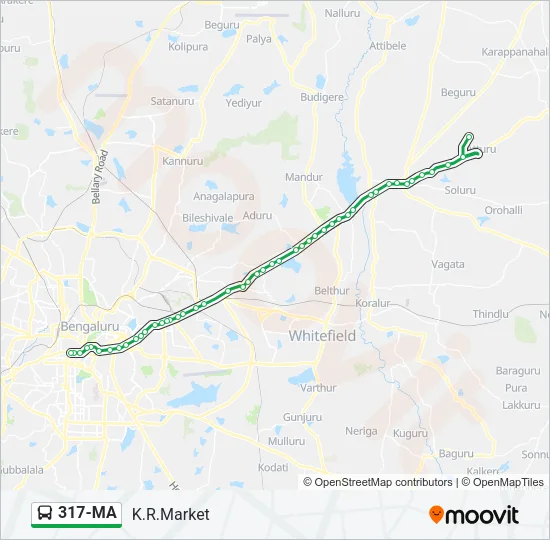 317-MA Bus Line Map