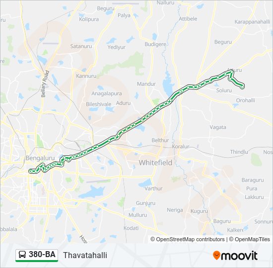 380-BA bus Line Map