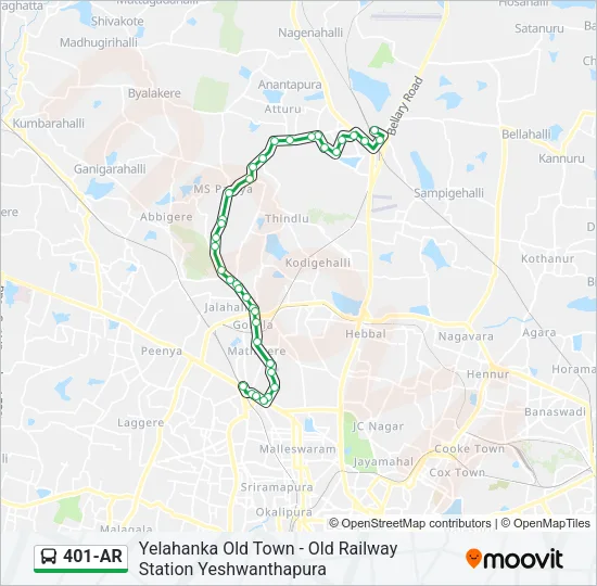 401-AR Bus Line Map