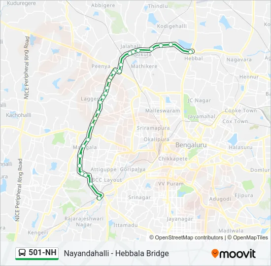501-NH Bus Line Map