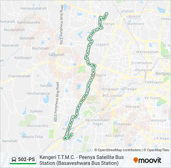 502-PS Bus Line Map