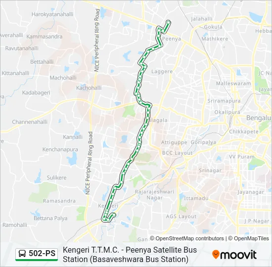 502-PS Bus Line Map