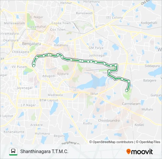 336-BGH-SNBS Bus Line Map
