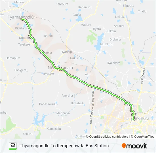 258-M TMG-KBS Bus Line Map