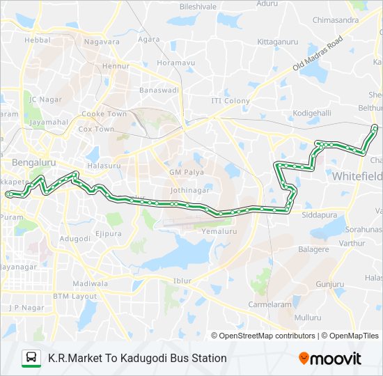 335-A KMT-KDG Bus Line Map