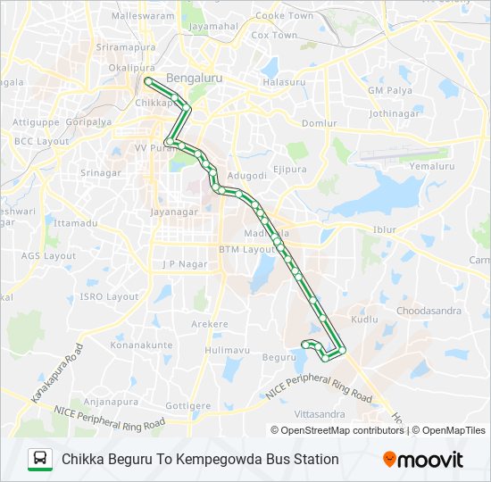 347-C CKBR-KBS bus Line Map