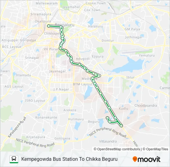 347-C KBS-CKBR Bus Line Map