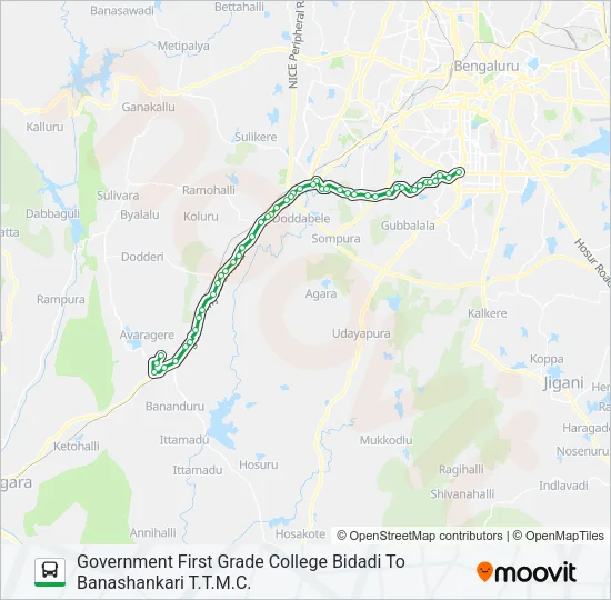375-G GFGC-BSK Bus Line Map