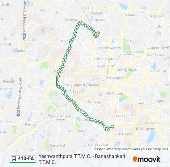 410-FA bus Line Map