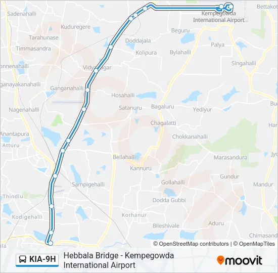 KIA-9H Bus Line Map