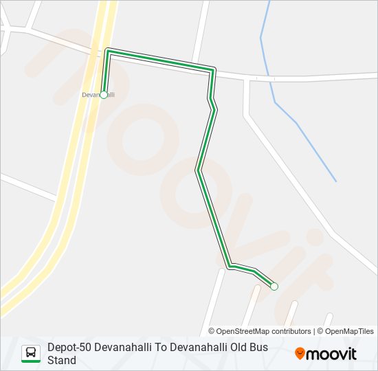 D50-DVHOBS bus Line Map