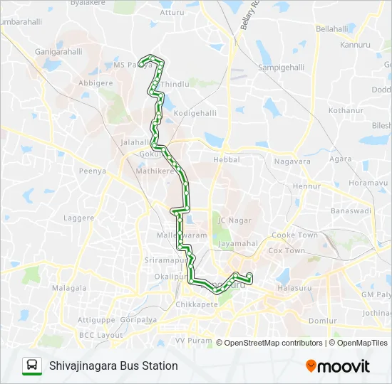 276-E D45G-SBS Bus Line Map