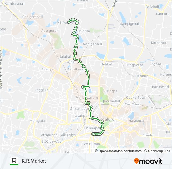 276-E D45-VRP-MTK-KMT bus Line Map