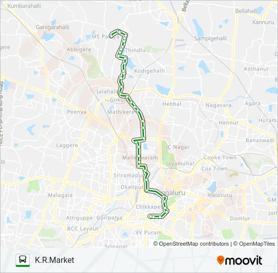 276-E D45-VRP-MTK-KMT Bus Line Map