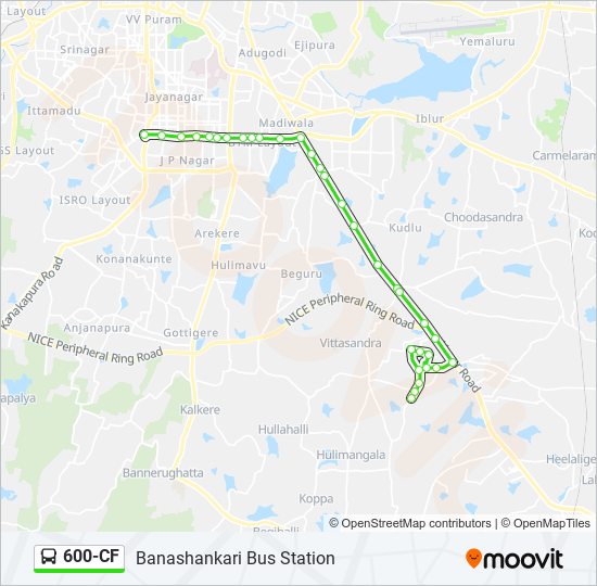 600-CF bus Line Map