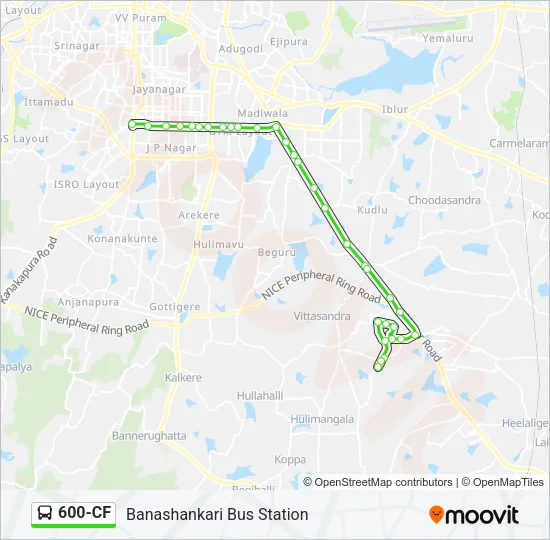 600-CF Bus Line Map