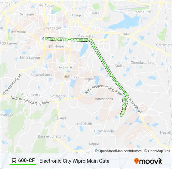 600-CF Bus Line Map