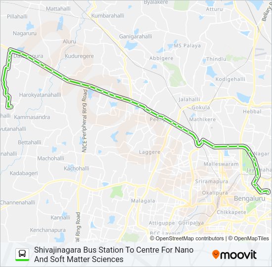 258-N SBS-CNS SVN Bus Line Map