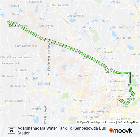 258-N ASDW-VSD-KBS bus Line Map